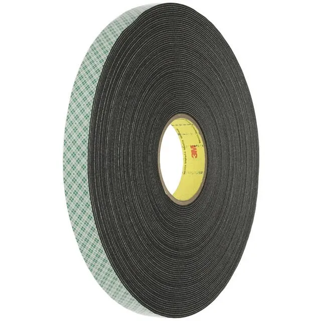4416B-1X36YD" (TAPE DBL COATED BLACK 1X 36YDS")
