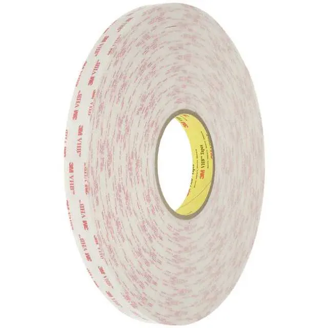 4950-3/4X36YD-SMPK" (TAPE DBL COATED WHT 3/4X 36YDS")