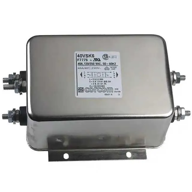 1-6609036-6 (LINE FILTER 250VAC 40A CHASS MNT)