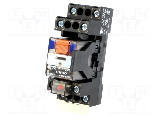 7-1415074-1 (Relay: interface; DPDT; Ucoil: 12VDC; 12A; 12A/250VAC; 12A/30VDC)
