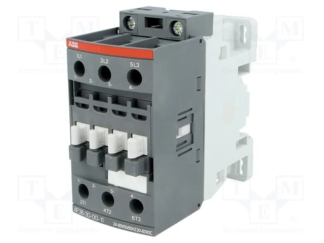 1SBL297001R1100 (Contactor: 3-pole; NO x3; 24?60VAC; 20?60VDC; 38A; DIN,on panel; AFСрок поставки 2-3 недели)