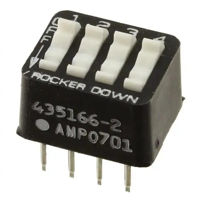 435166-2 (SWITCH ROCKER DIP SPST 25MA 24V)