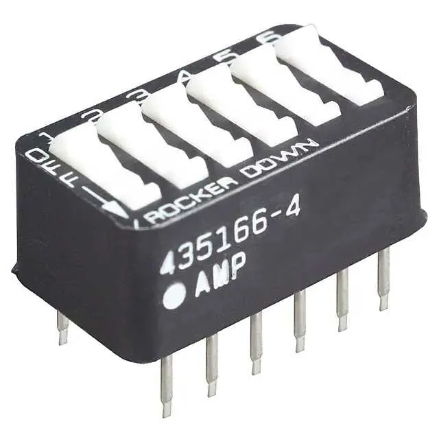 5435166-4 (DIP Switches / SIP Switches DIP SW ASSY-BLK SPST-6POSСрок поставки 5-10 дней)