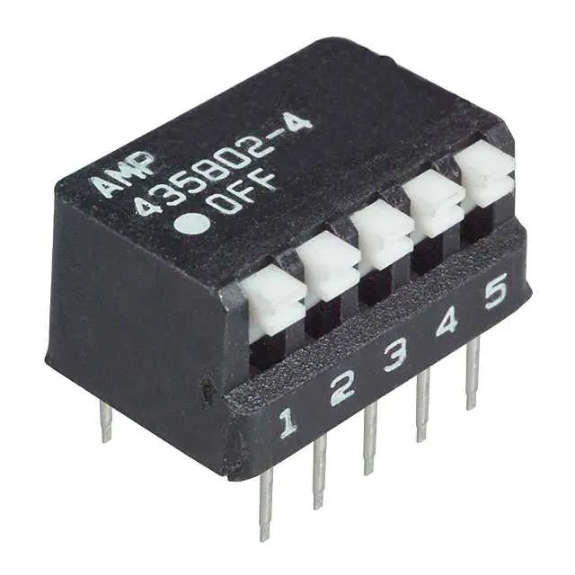 435802-4 (SWITCH PIANO DIP SPST 25MA 24V)