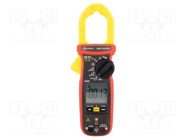 AMP-320-EUR (AC/DC digital clamp meter; Ocable: 35mm; I DC: 0?600A; VDC: 0?150VСрок поставки 2-3 недели)