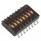GDH08S (SWITCH SLIDE DIP SPST 25MA 24V)