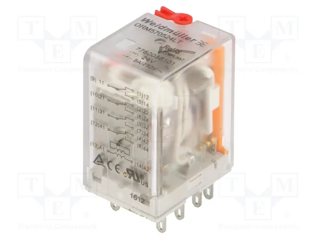 7760056101 (RELAY GEN PURPOSE 4PDT 10A 24V)
