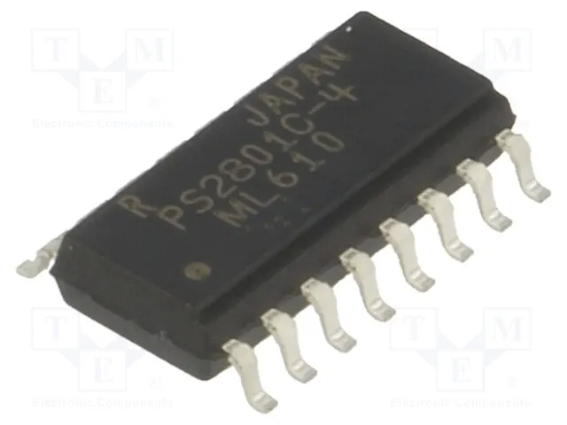 PS2801C-4-A (OPTOISO 2.5KV 4CH TRANS 16SSOP)
