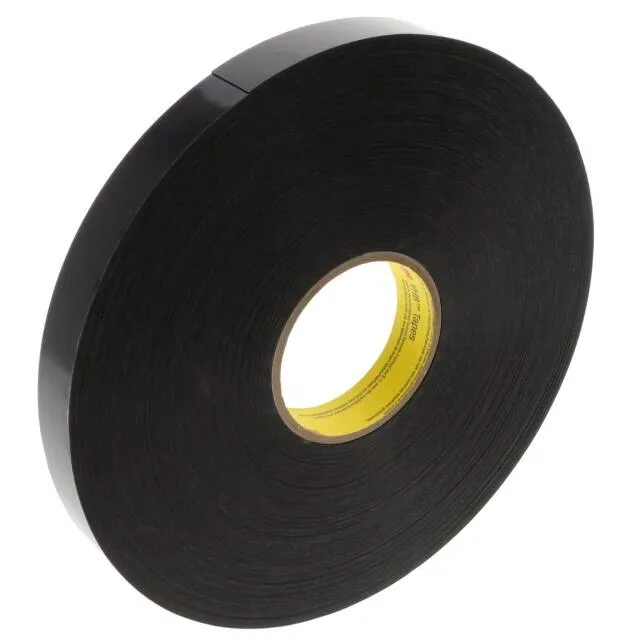 4929-BLACK-1X72YD" (TAPE DBL COATED BLACK 1X 72YDS")