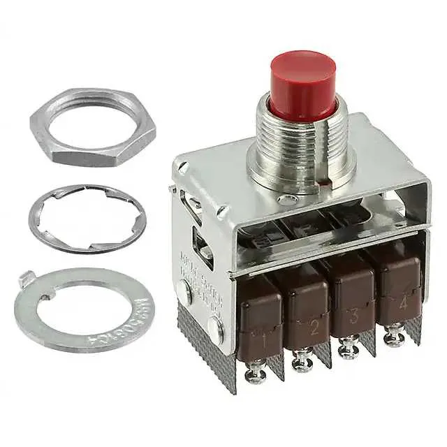 4PB717-T2 (SWITCH PUSH 4XSPDT 5A 115V)