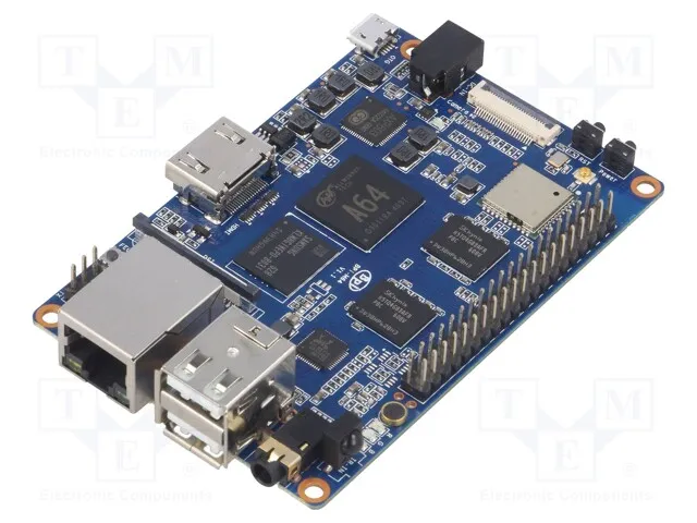 BPI-M64 (Oneboard computer; RAM: 2GB; Flash: 8GB; A53 ARM Quad-Core; 5VDCСрок поставки 2-3 недели)