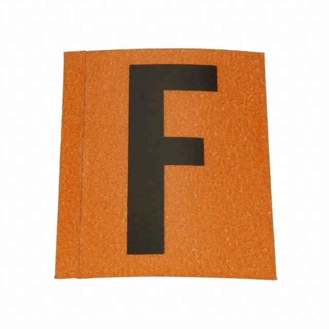 5005-F (REPLENISHMENT DECAL F" ORG/BLK")