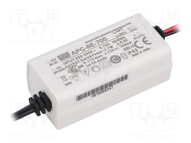 APC-8E-700 (LED DRIVER CC AC/DC 6-11V 700MA)