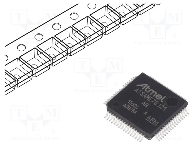 ATSAME70J21A-AN (IC MCU 32BIT 2MB FLASH 64LQFP)