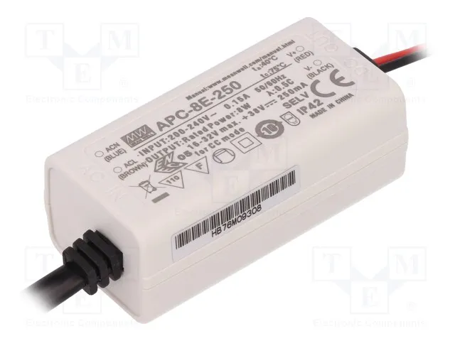 APC-8E-250 (LED DRVR CC AC/DC 16-32V 250MA)