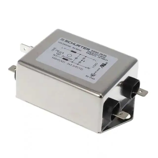 5500.2035 (LINE FILTER 125/250VAC 6A CHAS)