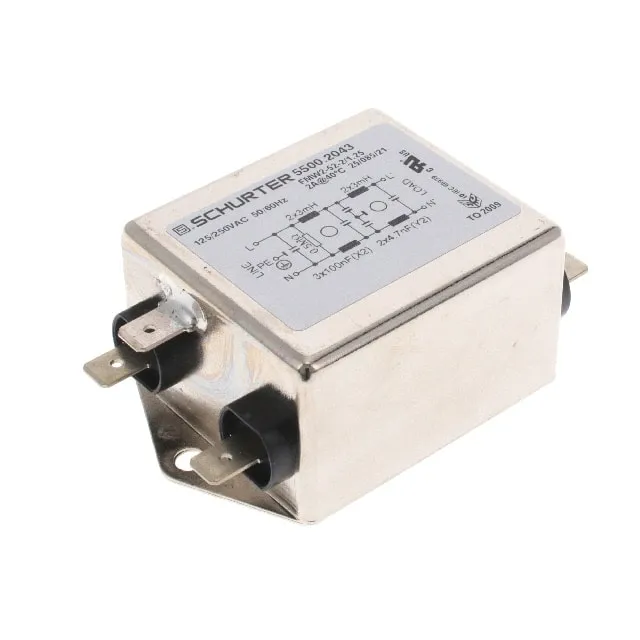 5500.2043 (LINE FILTER 125/250VAC 2A CHAS)