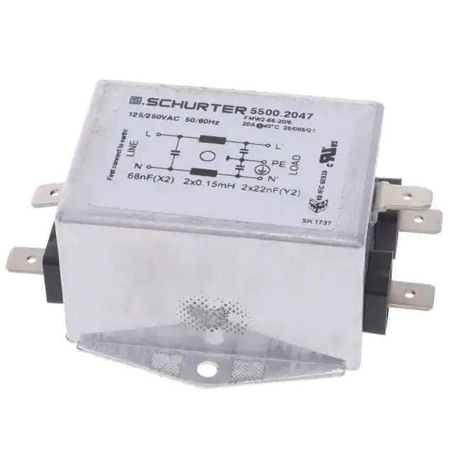 5500.2047 (LINE FILTER 125/250VAC 20A CHASS)