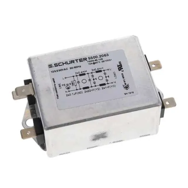 5500.2063 (LINE FILTER 125/250VAC 10A CHASS)