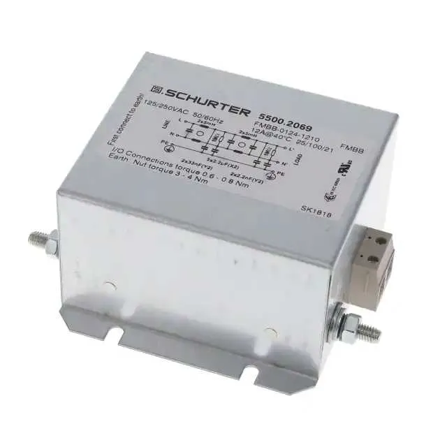 5500.2069 (LINE FILTER 125/250VAC 12A CHASS)