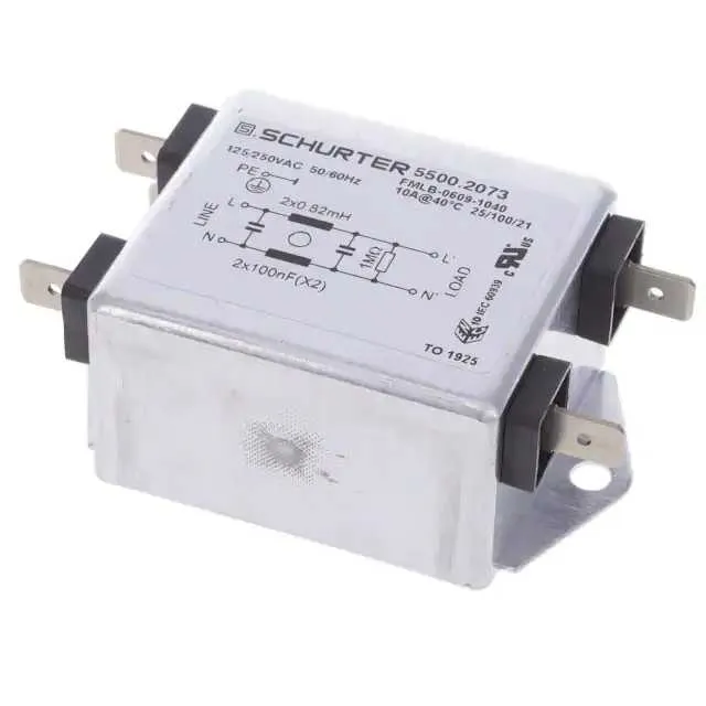5500.2073 (LINE FILTER 125/250VAC 10A CHASS)