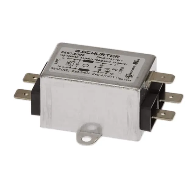 5500.2077 (LINE FILTER 125/250VAC 1A CHAS)