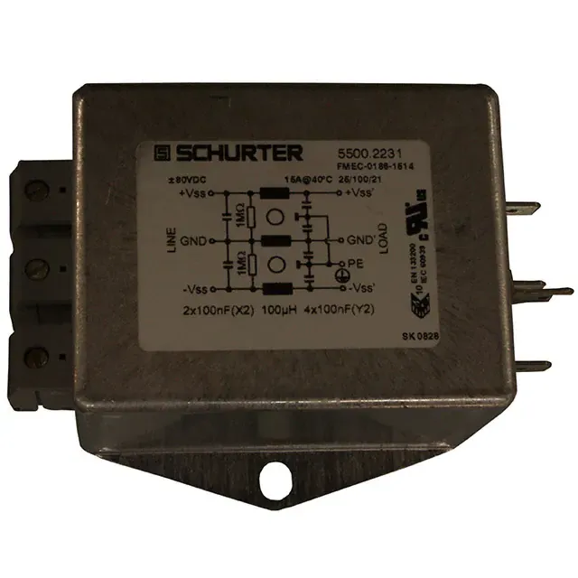 5500.2231 (LINE FILTER 80VDC 15A CHASS MNT)
