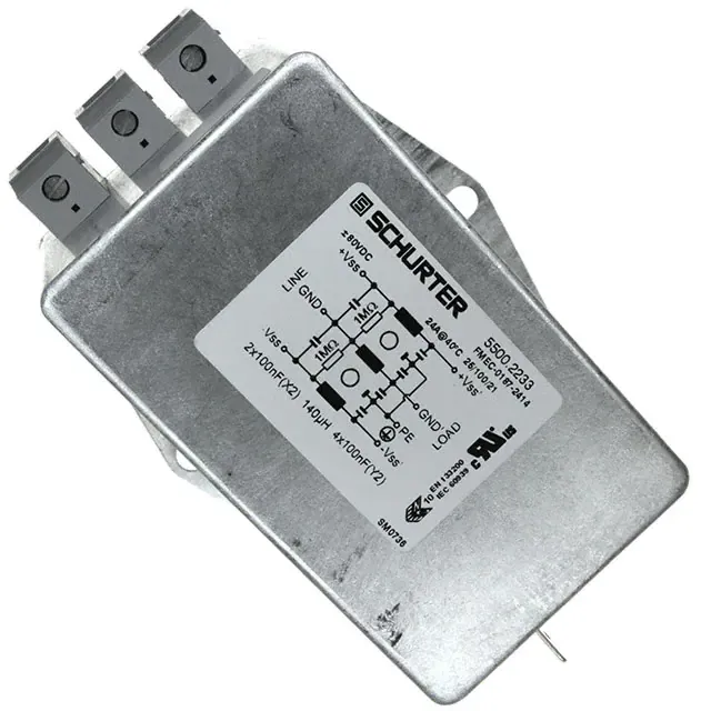 5500.2233 (LINE FILTER 80VDC 24A CHASS MNT)