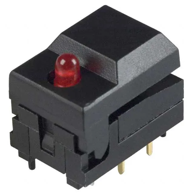 5501MBLKRED (SWITCH PUSH SPDT 0.3A 12V)