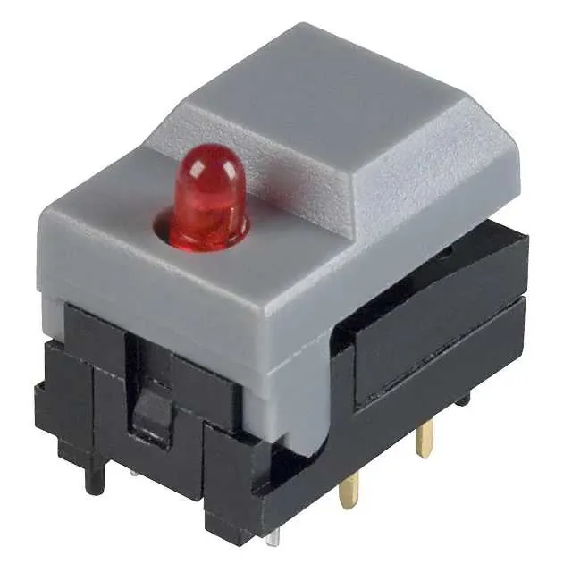 5501MGRYRED (SWITCH PUSH SPDT 0.3A 12V)