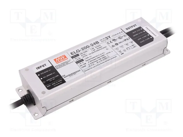 ELG-200-24B-3Y (Power supply: switched-mode; LED; 201.6W; 24VDC; 8.4A; 100?305VACСрок поставки 2-3 недели)