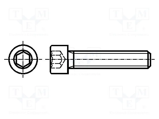 3055460 (Screw; M2,5x16; DIN: 912; Head: cheese head; imbus; steel; zincСрок поставки 2-3 недели)