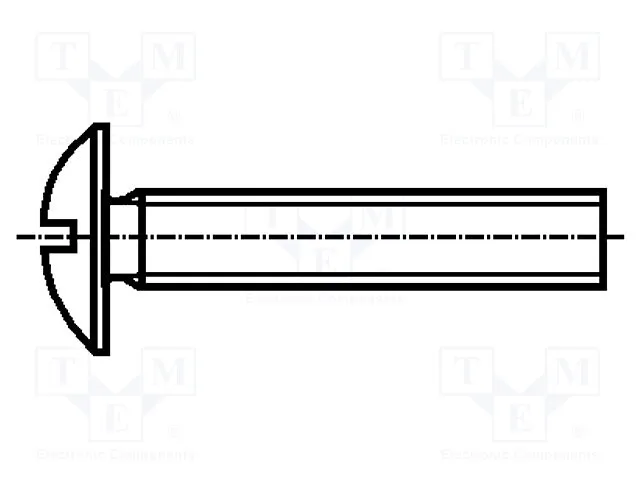 1387545 (Screw; M5x30; Head: button; slotted; plastic; Strength cl: 6.6Срок поставки 2-3 недели)