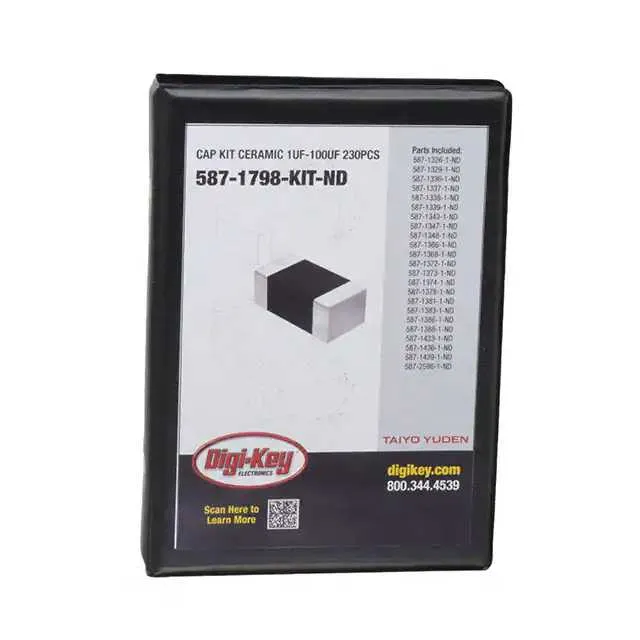 587-1798-KIT (CAP KIT CERAMIC 1UF-100UF 230PCS)