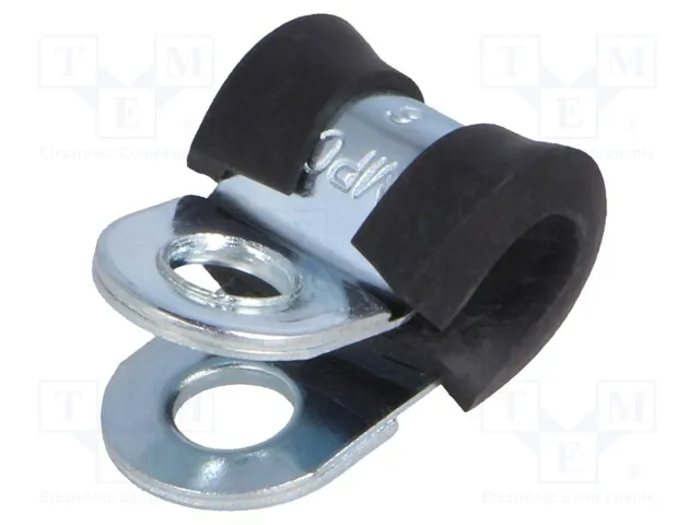 LKD10615 (Fixing clamp; OBundle: 6mm; W: 15mm; steel; Cover material: EPDMСрок поставки 2-3 недели)