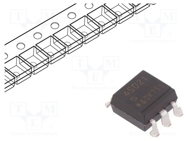 PC4SD21YXPDH (OPTOISOLATOR 5KV TRIAC SMD)