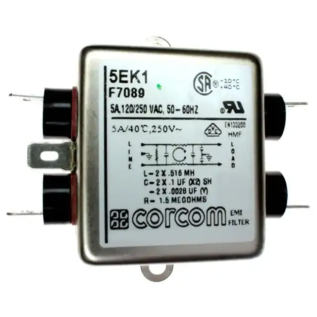 5EK1 (LINE FILTER 250VAC 5A CHASS MNT)