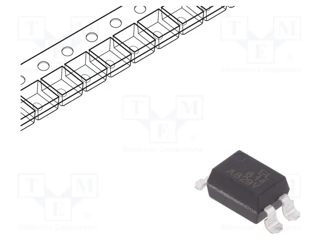 EL814S1(TU) (OPTOISOLTR 5KV TRANSISTOR 4-SMD)