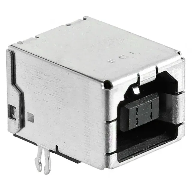 61729-1011BLF (USB RCPT B-TYPE R/A FULL BACK)