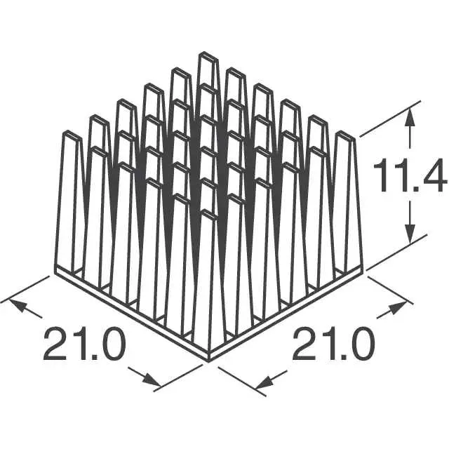 624-45AB (HEATSINK CPU 21MM SQ W/OUT ADH)