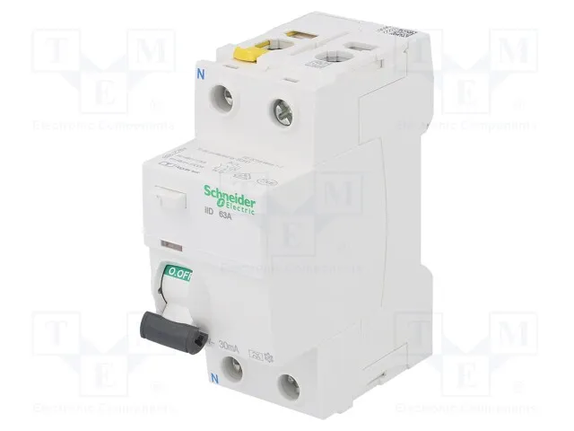 A9Z21263 (RCD breaker; Inom: 63A; Ires: 30mA; Poles: 2; 400V; Mounting: DINСрок поставки 2-3 недели)