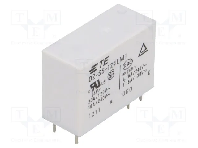 2-1440002-9 (Relay: electromagnetic; SPST-NO; Ucoil: 24VDC; 16A/240VAC; 16A)