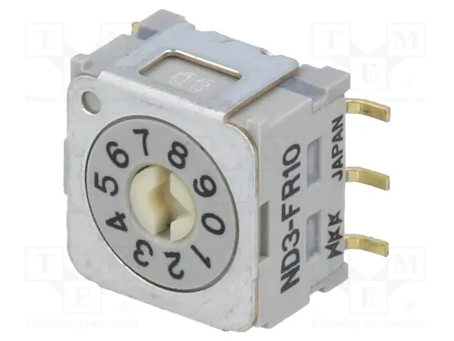 ND3FR10P (SWITCH ROTARY DIP BCD 100MA 5V)