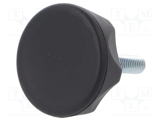 222241-C1 (Knob; O: 45mm; Ext.thread: M8; 30mm; technopolymer (PA); Cap: blackСрок поставки 2-3 недели)