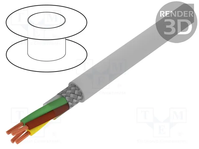 S30589 (Wire; BiT LiYCY; 4x0,5mm2; tinned copper braid; PVC; greyСрок поставки 2-3 недели)