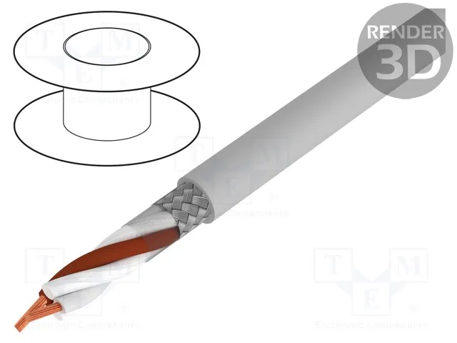 S30587 (Wire; BiT LiYCY; 2x0,5mm2; tinned copper braid; PVC; greyСрок поставки 2-3 недели)