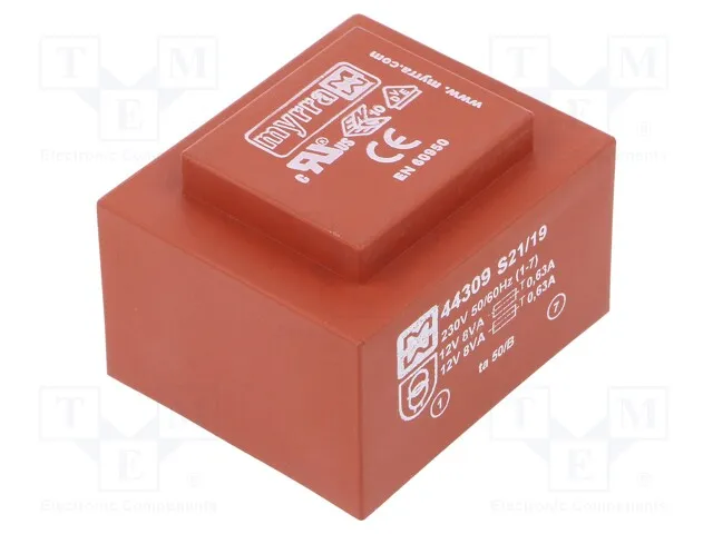 44309 (Transformer: encapsulated; 16VA; 230VAC; 12V; 12V; 667mA; 667mAСрок поставки 2-3 недели)