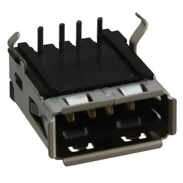 0676430910 (CONN USB RT ANG RECPT TYPE A BLK)