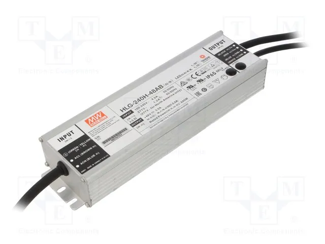 HLG-240H-48AB (Power supply: switched-mode; LED; 240W; 48VDC; 44.8?51.2VDC; IP65Срок поставки 2-3 недели)