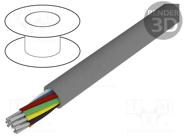 1898/19C SL005 (CABLE 19COND 18AWG SLATE 100')